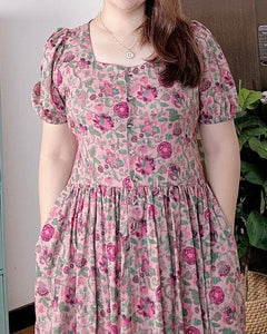*Aubrey Printed Dress 0121