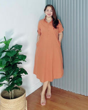 Load image into Gallery viewer, *Luna Plain Rust  Dress 0047