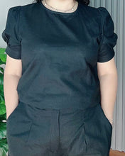 Load image into Gallery viewer, *Chloe Black Premium Linen Coordinates 0006