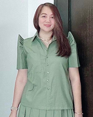 *Maria Filipiñana Inspired Premium Linen Top 0042