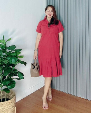 *Harper Plain Rusty Red Dress 0011