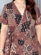 Load image into Gallery viewer, Mara Printed Overlap Dress 0031