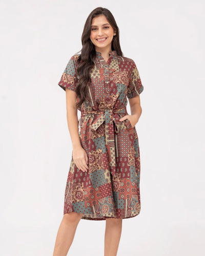 Katie Printed Dress 0046