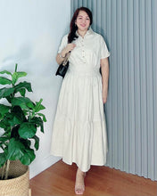 Load image into Gallery viewer, *Lysa Maxi Premium Linen Offwhite Dress 0070