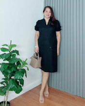 Load image into Gallery viewer, Claire Plain Black Premium Linen 0080