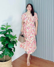 Load image into Gallery viewer, *Say Printed Overlap Maxi Dress 0016