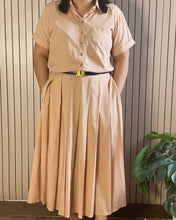 Load image into Gallery viewer, Trisha Plain Soft Linen Top and Skirt Coordinates 0034
