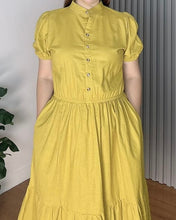 Load image into Gallery viewer, *Bianca Plain Mustard Dress 0273
