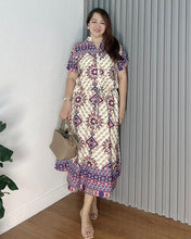 Load image into Gallery viewer, *Donna Printed Drawstring Dress 0389