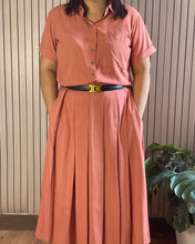 Load image into Gallery viewer, Trisha Plain Soft Linen Top and Skirt Coordinates 0033