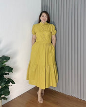 Load image into Gallery viewer, *Bianca Plain Mustard Dress 0273