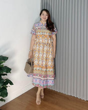 Load image into Gallery viewer, *Donna Printed Drawstring Dress 0388
