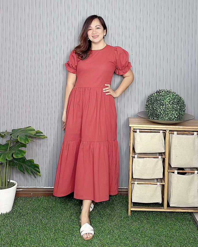 Atasha Plain Maxi  Dress 0019