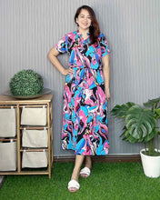Load image into Gallery viewer, Sale! Carmie Maxi Printed Dress 0078