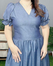 Load image into Gallery viewer, Ariana Maxi Soft Denim Dress 0017