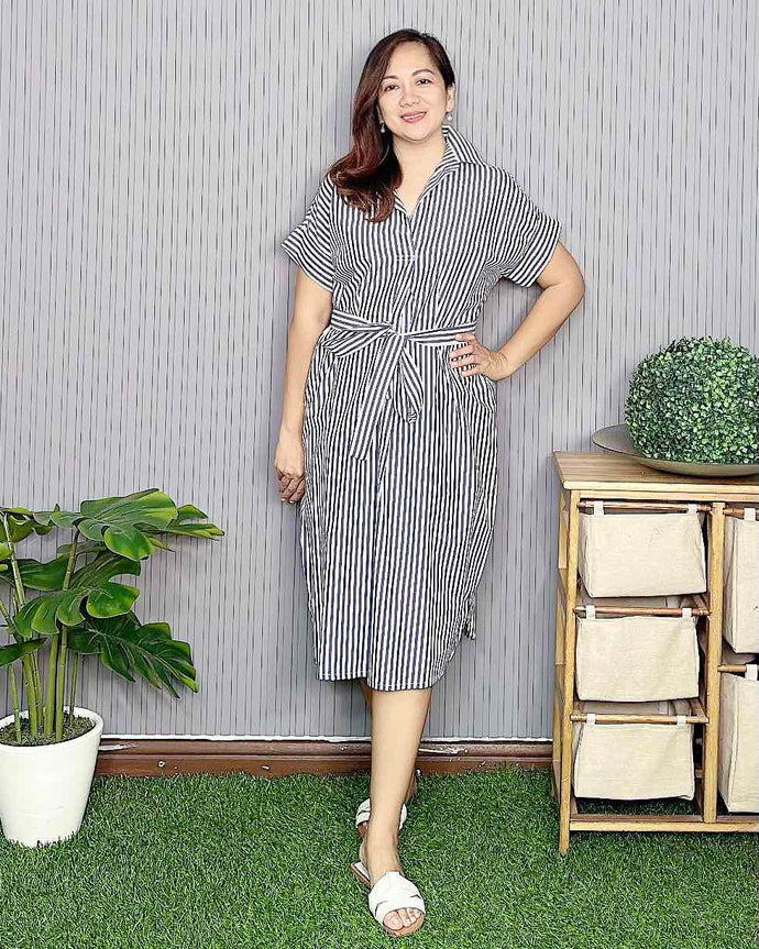 Camille Striped Dress 0010