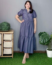 Load image into Gallery viewer, Bianca Maxi Denim Dress 0159