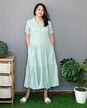 Load image into Gallery viewer, Grace Maxi Plain Mint Green Dress 0006
