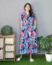 Load image into Gallery viewer, Sale! Carmie Maxi Printed Dress 0078
