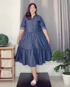 Lucy Plain Denim Dress 0005