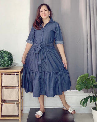 Lucy Plain Denim Dress 0005