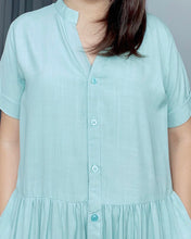 Load image into Gallery viewer, Pia Plain Mint Dress 0169