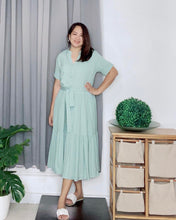 Load image into Gallery viewer, Pia Plain Mint Dress 0169