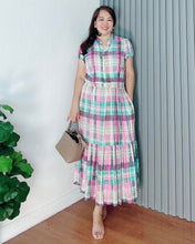Load image into Gallery viewer, *Bela Maxi Checkered Dress 0173
