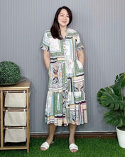 Load image into Gallery viewer, Pia Maxi Printed Dress 0220