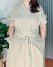 Load image into Gallery viewer, * Vera Plain Soft Linen Dress 0001
