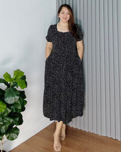 Load image into Gallery viewer, *Aubrey Polka Black Dress 0131