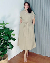 Load image into Gallery viewer, * Vera Plain Soft Linen Dress 0001