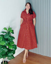 Load image into Gallery viewer, *Julia Maxi Eyelet Embroidered Dress 0048