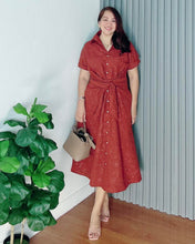 Load image into Gallery viewer, *Julia Maxi Eyelet Embroidered Dress 0048
