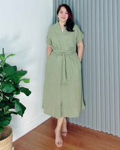 Load image into Gallery viewer, * Vera Plain Soft Linen Dress 0003