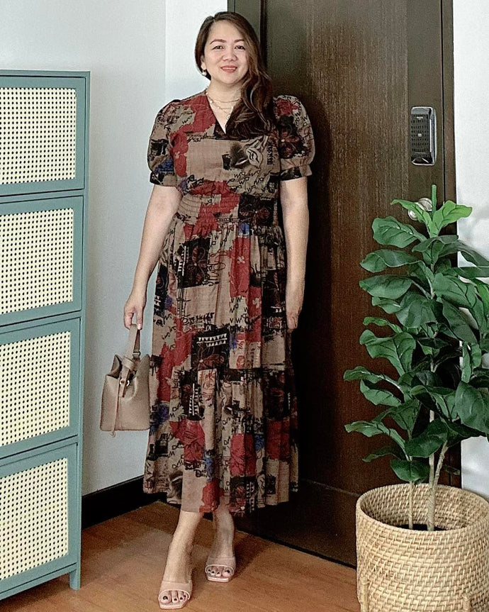 *Sigrid Maxi Printed Dress 0100