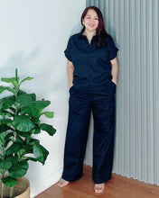 Load image into Gallery viewer, * Nova Premium Linen Navy Blue Coordinates 0001