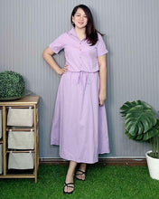 Load image into Gallery viewer, Dahna Plain Lavender Dress 0201