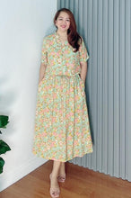 Load image into Gallery viewer, *Donna Printed Drawstring Dress 0384