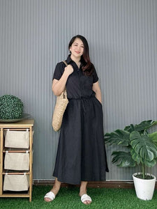 Dahna Plain Black Dress 0227