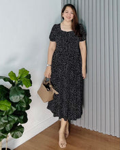 Load image into Gallery viewer, *Aubrey Polka Black Dress 0131