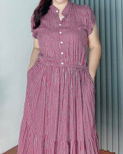Load image into Gallery viewer, *Bela Maxi Striped Dress 0176