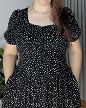 Load image into Gallery viewer, *Aubrey Polka Black Dress 0131