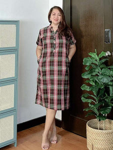 *Bea Checkered Dress 0422