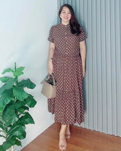 Load image into Gallery viewer, *Bianca Maxi Polka Dress 0304