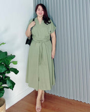 Load image into Gallery viewer, * Vera Plain Soft Linen Dress 0003