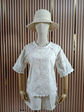 Load image into Gallery viewer, Sale! Bkk Eyelet Blouse 0001