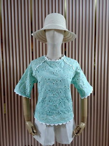 Sale! Bkk Eyelet Blouse 0001