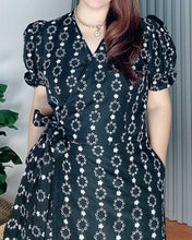 Load image into Gallery viewer, Say Overlap Eyelet Dress 0005