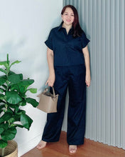Load image into Gallery viewer, * Nova Premium Linen Navy Blue Coordinates 0001